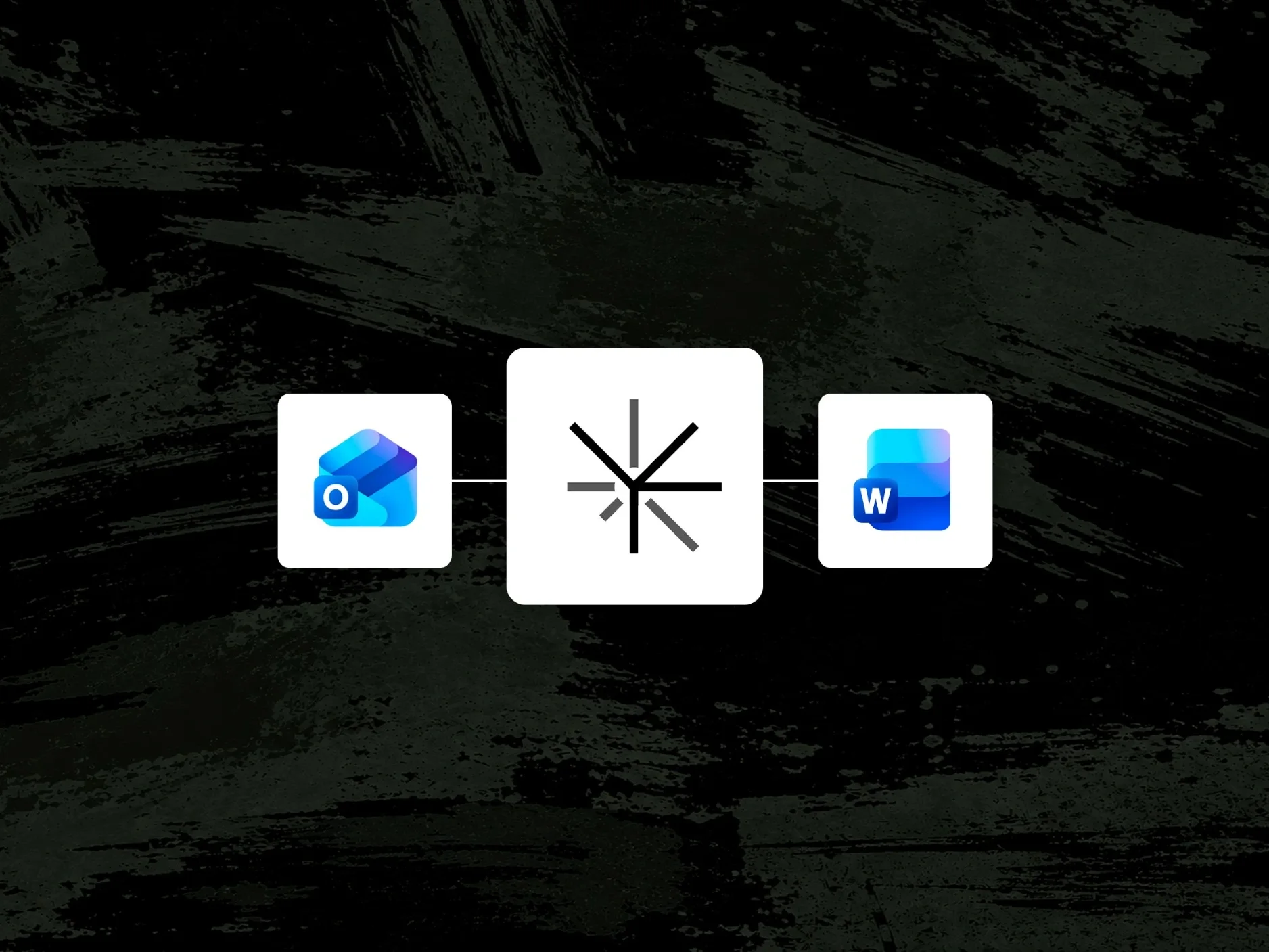 El icono de IURAX junto a los de Word, Outlook y PDF